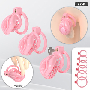 Cage de chasteté masculine - Cage à pénis légère et douce, dispositif de chasteté confortable pour bondage du pénis, jouets sexuels BDSM pour hommes - Product Image 1