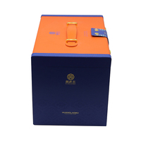 La boîte cadeau à 3 couches tirée à la main de haute qualité d'usine peut être utilisée pour les biscuits aux bonbons boîte en cuir personnalisée boîte en cuir PU