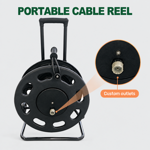 <span class=keywords><strong>Avvolgicavo</strong></span> Industriale Retrattile Mella 80m 15A Portatile in ABS per Officina, Garage, Esterni - Product Image 4