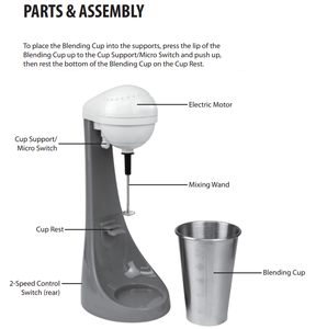 <span class=keywords><strong>Meilleur</strong></span> mélangeur électrique de boissons de 450 ml en acier inoxydable à 2 vitesses pour le <span class=keywords><strong>lait</strong></span> malté, la crème glacée molle, pour un usage domestique, extérieur et hôtelier - Product Image 4