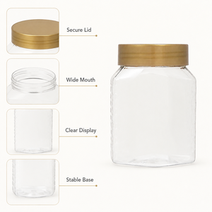 Bocaux à <span class=keywords><strong>miel</strong></span> à large ouverture <span class=keywords><strong>de</strong></span> qualité alimentaire, petits pots à confiture, pots <span class=keywords><strong>de</strong></span> stockage alimentaire pour épices, gelées et herbes - Product Image 3