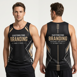 Sports <b>Vest</b> <b>Men's</b> Summer Loose Sleeveless Breathable Anti-UV Eco-Friendly Casual Fitness <b>Running</b> Basketball Quick Solid Tank Top - Product Image 3