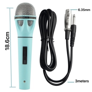 Profesyonel B-368 kablolu vokal mikrofon için 6.35MM <span class=keywords><strong>Jack</strong></span> taşınabilir el Metal mikrofon ile KTV & Karaoke şarkı - Product Image 2