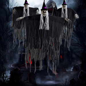 DAMAI Hanging Halloween Skeleton Ghosts Halloween Outdoor Decorations Haunted House Prop Halloween Party Supplies Decor - Product Image 3