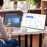 Compétition de jeu ultime Moniteur de jeu portable IPS de 21,5 "avec HDR, haut-parleurs intégrés, pour écran portable HD PS5/Switch/Laptop