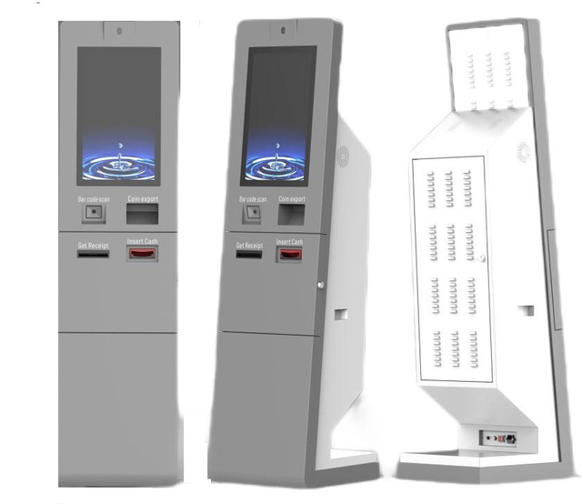 Automated Car Parking Payment System Machine 21.5 Inch Parking Cash Bill Payment Kiosk Cash Recycler Machine Self Service Kiosk