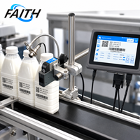 Impresora de Inyección de Tinta Térmica Faith para Codificación en Línea, Máquina de Codificación para Alimentos, Bebidas, Botellas, Latas, Frascos, Marcado de Fecha de Caducidad