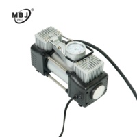 ABS Twin Cylinder 30mm Bore 12V DC Tire Pump with 150PSI Max Pressure for Emergency Use