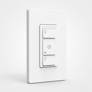 Interrupteur mural intelligent à 2 canaux, contrôle indépendant de plusieurs lampes, <span class=keywords><strong>polycarbonate</strong></span> ignifuge, <span class=keywords><strong>plaque</strong></span> murale standard américaine - Product Image 2