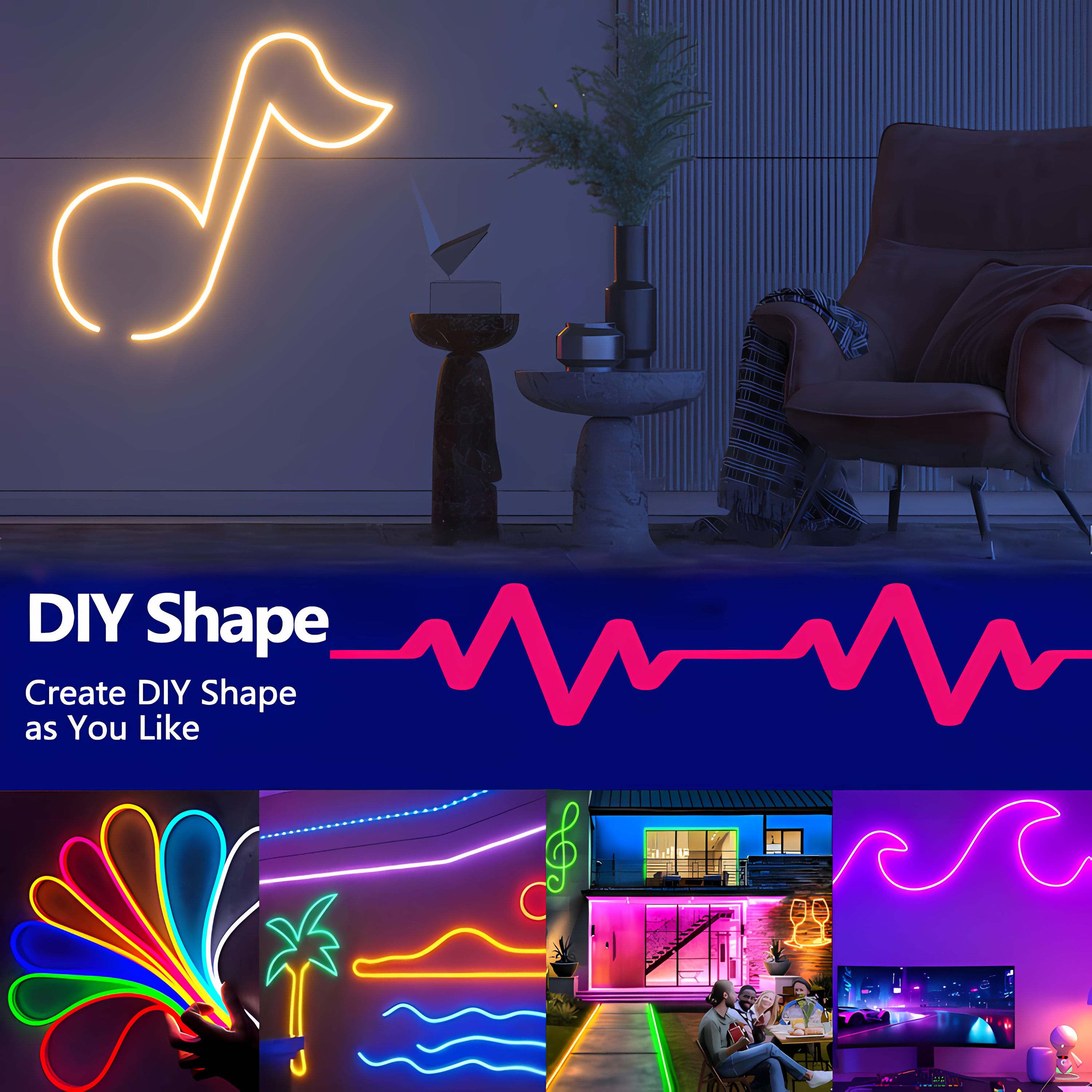 Wholesalers Color Changing Neon Light Rgb High Voltage Strip Neon Flex Illumination Led Luces Led Neon Multicolor · image 3