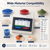 Colorímetro de Alta Precisión para Maserbatches, Espectrofotómetro de Escritorio con Modos de Color Lab/RGB para Partículas de Plástico y Tóner