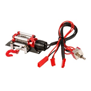 1/10 <span class=keywords><strong>RC</strong></span> Car Metal Upgrade Parts Cabrestante eléctrico con interruptor Rock Crawler Car Axial SCX10 D90 para 4wd <span class=keywords><strong>RC</strong></span> Truck Accesorio de repuesto - Product Image 1