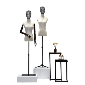 Maniquí <span class=keywords><strong>de</strong></span> lino <span class=keywords><strong>de</strong></span> medio cuerpo ajustable <span class=keywords><strong>para</strong></span> mujer, modelo <span class=keywords><strong>de</strong></span> <span class=keywords><strong>ropa</strong></span> hermosa con cabeza <span class=keywords><strong>de</strong></span> <span class=keywords><strong>alambre</strong></span> hueco <span class=keywords><strong>para</strong></span> exhibición <span class=keywords><strong>de</strong></span> ventana - Product Image 4