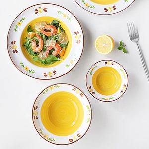 Assiettes en céramique à motif d'abeille mignonnes en gros, vaisselle, plats de service en porcelaine pour la maison - Product Image 5