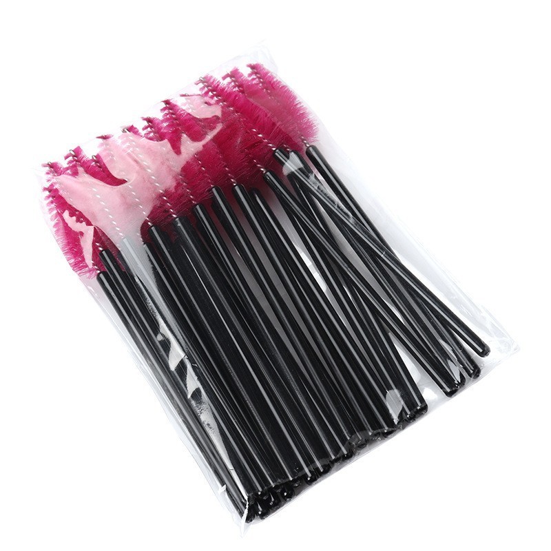 noir + rose rouge