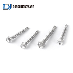 Dongji din7504k Hex đầu tự khoan vít thép không gỉ Tự khoan vít Tủ phân vùng cố định vít nông nghiệp - Product Image 3