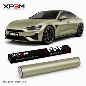 Vinilo para Envoltura de Autos XP3M Satin Twilight Gold Mate Satin TPU Color PPF de 7.5 Mil, Auto-Reparable, Anti-Rayones, Anti-Amarilleo, Rollo de 1.52x15m - Product Image 1