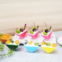 Herzförmige 80ml Kunststoff Single Wall Dessert Box Clear Pudding Kuchen Geschenk idee