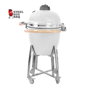 SEB Kamado 21 İnç Modern Seramik Kömürlü Füme Izgara Elektronik Ateşleme Yapışmaz Yüzeyli Açık Hava Barbeküsü Taşınabilir Kamp İçin - Product Image 1
