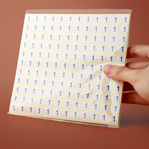 10mm Vòng Nền trắng Số đen dán cho các dấu hiệu Hộp Thư số sản phẩm tự dính nhãn - Product Image 4