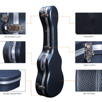 Casing gitar Abs kustom pabrik grosir casing keras gitar elektrik lembut panjang 7mm abu-abu casing ABS Ukulele