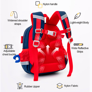 <span class=keywords><strong>Zaino</strong></span> per bambini a cartoni animati, zainetto per la scuola materna, unisex, da viaggio, leggero, con chiusura a cerniera, in nylon - Product Image 2