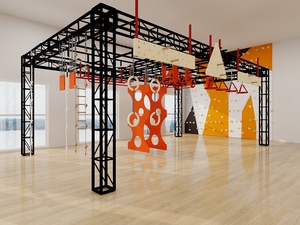 Structure en acier haut de gamme pour entraînement complet en salle, cage OCR, salle de sport, parcours d'obstacles Ninja Warrior - Product Image 4