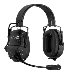 OMFOX KTC300pro C Impermeable Anti-fuego Full Duplex BT ANC y ENC Cancelación de ruido Comunicación táctica Orejeras + Cámara - Product Image 4