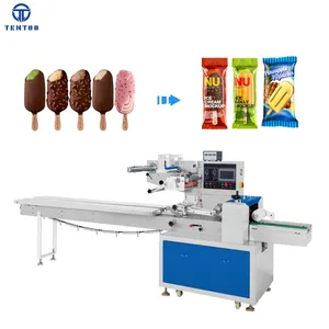 TT-250X Tự Động Dòng Chảy Ice Cream Máy Đóng Gói Ice Lolly Stick Ice Popsicle Gối Máy Bao Bì