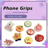 Op maat gemaakte acryl telefoonhouder, cartoon schattig designer fashion luxe acryl dieren/fruit design, gepersonaliseerde vorm, plastic ambachten