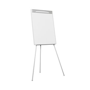Tableau blanc effaçable à sec pliable 60x90 cm sur trépied, type flip chart - Product Image 1