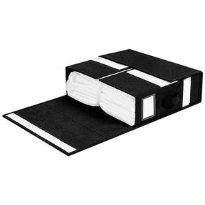 Caja de Almacenamiento de Ropa de Cama de Cartón y Tela, Cajas de Almacenamiento de Ropa de Cama Plegables, Organizadores de Sábanas y Caja de Almacenamiento - Product Image 2