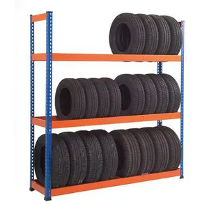 Heavy Duty Racking System Warehouse Storage Tire Display Storage Rack Tire Rack For Garage Shelves
