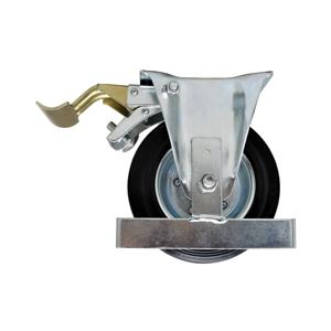 S-S Fix Industrial <span class=keywords><strong>Caster</strong></span> 160 200 mm Gummi rad mit Bremse und Zehen schutz - Product Image 1