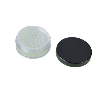Round Flip Top Plastic Cosmetic Packaging Loose Powder <b>Box</b> With Mesh Lid For <b>Makeup</b> Storage - Product Image 5