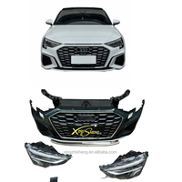 Kit carrosserie de pare-chocs avant pour Audi A3 S3 RS3 avec découpes pour les feux antibrouillard et calandre pour le pare-chocs avant