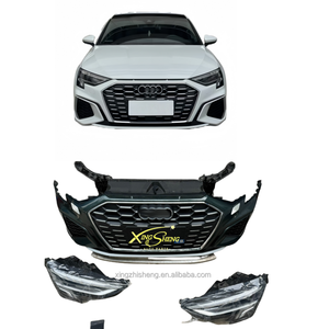 Kit de Carrocería para Parachoques Delantero de Automóvil para <span class=keywords><strong>Audi</strong></span> A3 S3 RS3, con Recortes para Faros Antiniebla y Rejilla para la Parte Delantera del Parachoques - Product Image 1