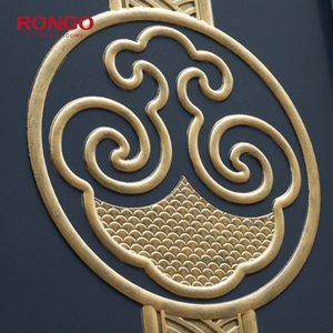 Porte d'entrée de jardin en alliage d'aluminium antivol à double porte électrique de style britannique <span class=keywords><strong>avec</strong></span> <span class=keywords><strong>motif</strong></span> d'ouverture automatique <span class=keywords><strong>coulissant</strong></span> - Product Image 1