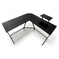 Bureau d'ordinateur, poste de travail, mobilier en MDF, style minimaliste pour entreprise et maison