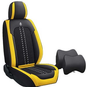 2025 nueva <span class=keywords><strong>funda</strong></span> de asiento de <span class=keywords><strong>silla</strong></span> de coche de <span class=keywords><strong>verano</strong></span> Protector de cuero de Napa fundas de asiento de coche conjunto completo de seda de hielo fundas de asiento trasero delantero de coche gris - Product Image 1