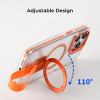Nouveau design Housse de protection antichoc Étuis magnétiques pour téléphone portable de luxe avec anneau de sangle Béquille pour iPhone