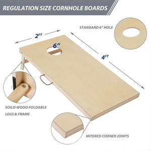 Tablero de madera transfronterizo para lanzar sacos de arena, tablero de juego para deportes de interior y exterior, tablero de lanzamiento de sacos de arena - Product Image 3