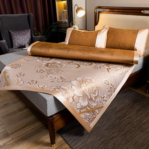 Summer Cooling Mat Rattan Mat 1.5M <b>Bed</b> Breathable Foldable Ice Silk Mat For Student Dormitories - Product Image 2