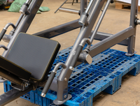 YG-ES021 Équipement de fitness professionnel en acier pour la musculation, machine à squat linéaire à 45 degrés et presse à jambes à charge par plaques