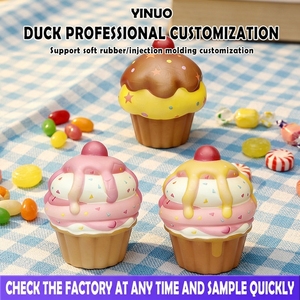 Juguete Antiestrés con Forma de Helado al por Mayor, OEM/ODM, Logotipo Personalizado, Regalo Promocional, Juguete Sensorial para Aliviar el Estrés, Juguetes Blandos para Apretar - Product Image 1