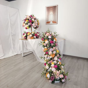 Vente en gros <span class=keywords><strong>de</strong></span> fleurs artificielles pour décoration <span class=keywords><strong>de</strong></span> mariage, <span class=keywords><strong>chemin</strong></span> <span class=keywords><strong>de</strong></span> <span class=keywords><strong>table</strong></span> à fleurs roses, allée, rangée <span class=keywords><strong>de</strong></span> fleurs pour décoration <span class=keywords><strong>de</strong></span> mariage - Product Image 6