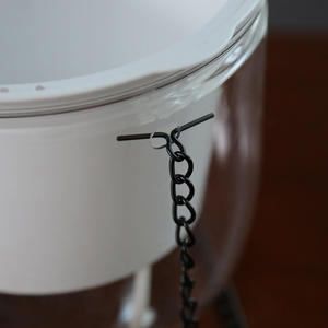 P441 <span class=keywords><strong>Pot</strong></span> de fleurs suspendu moderne et simple à fond rond transparent, pour culture hydroponique et en terre, auto-arrosant, pour personne paresseuse - Product Image 5