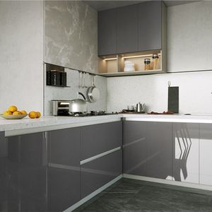 Perfiles de Gabinetes de Cocina sin Tiradores O'Leeford 8050 de Aleación de Aluminio, Diseño Moderno y Minimalista - Product Image 1