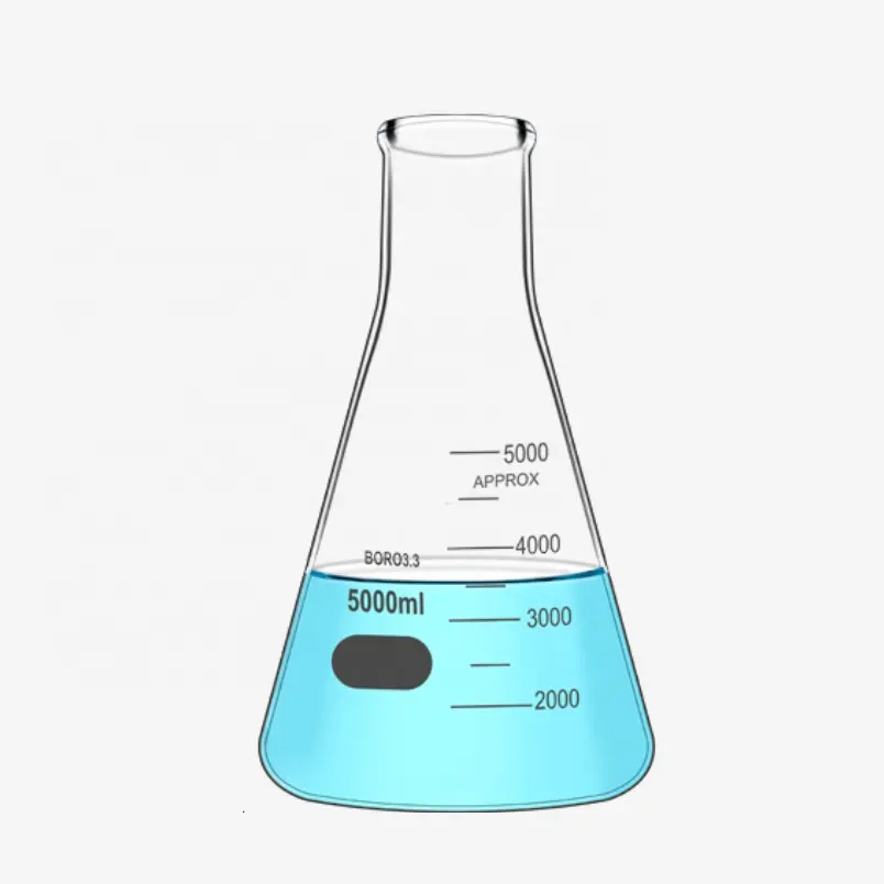 Bình Erlenmeyer Logo Tùy Chỉnh Phòng Thí Nghiệm/Trường Học Bình Erlenmeyer 125Ml 200Ml 1000Ml 50Ml