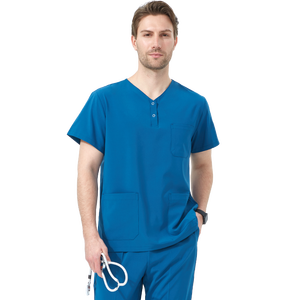 Chất Lượng Cao Vẻ Đẹp Salon Làm Việc Đồng Phục Ngắn Tay Dịch Vụ Sức Khỏe Phù Hợp Với 4-Cách Căng Y Tá Y Tế Chà Đồng Phục Unisex - Product Image 5